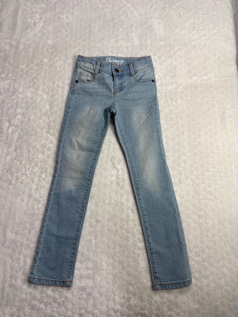Crazy 8 girls skinny jeans light wash denim slim fit size 7 blue